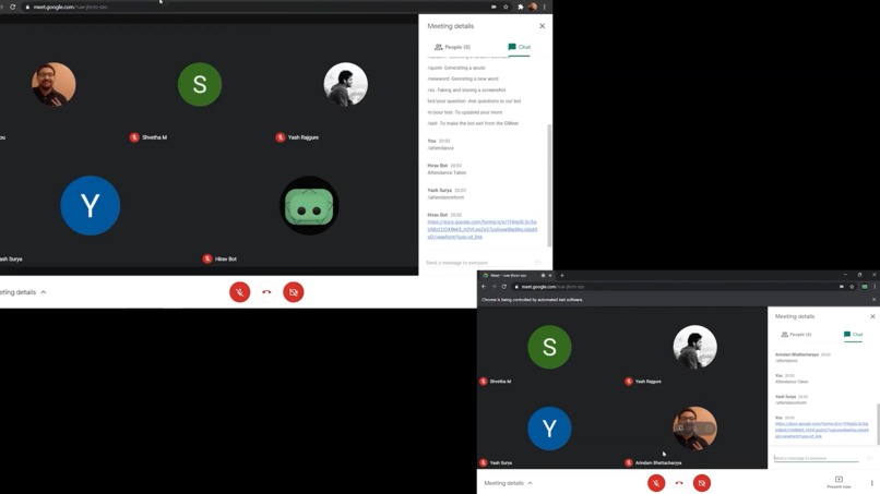 Hirav - The smart companion bot for your G-Meet – screenshot 5