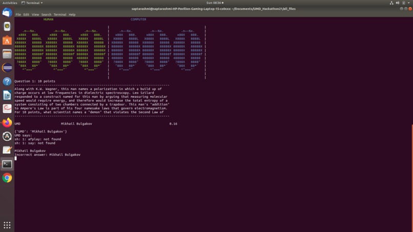 Question Answering Machine – screenshot 1