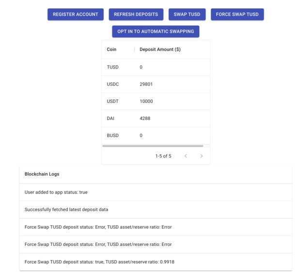 StableRatioSwap – screenshot 1