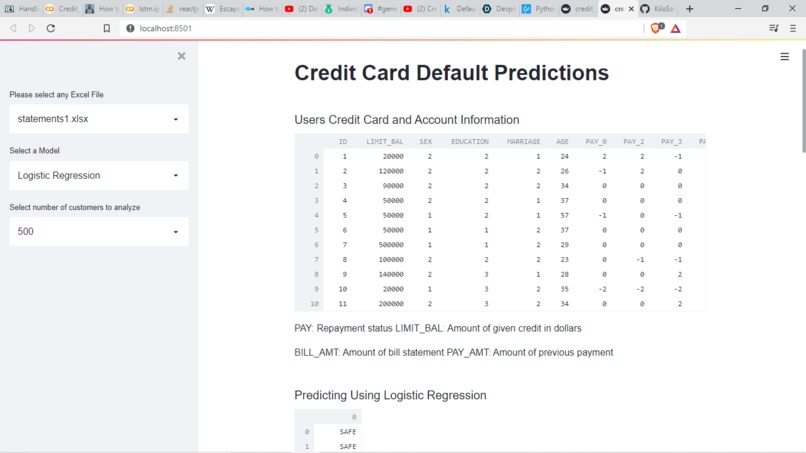 Credit Card Default Prediction – screenshot 1