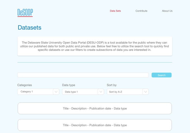 Team 311: DeSU Open Data Portal – screenshot 3