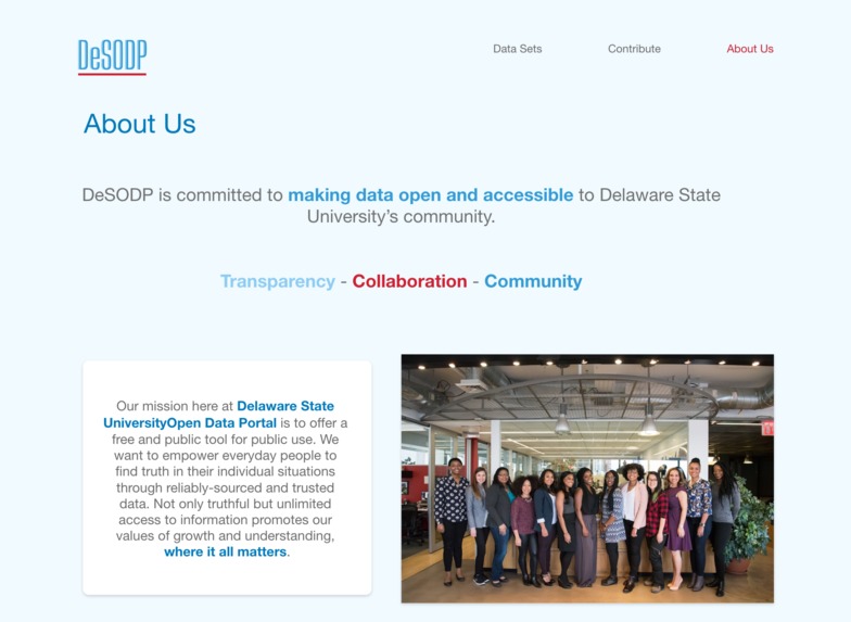 Team 311: DeSU Open Data Portal – screenshot 5