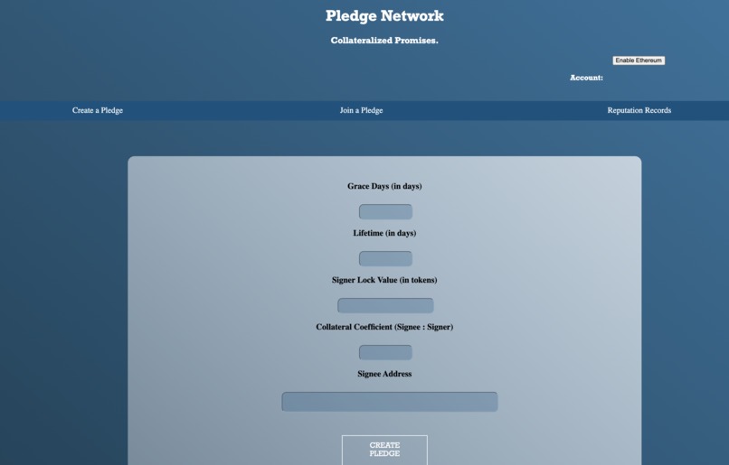 pledge.network – screenshot 1