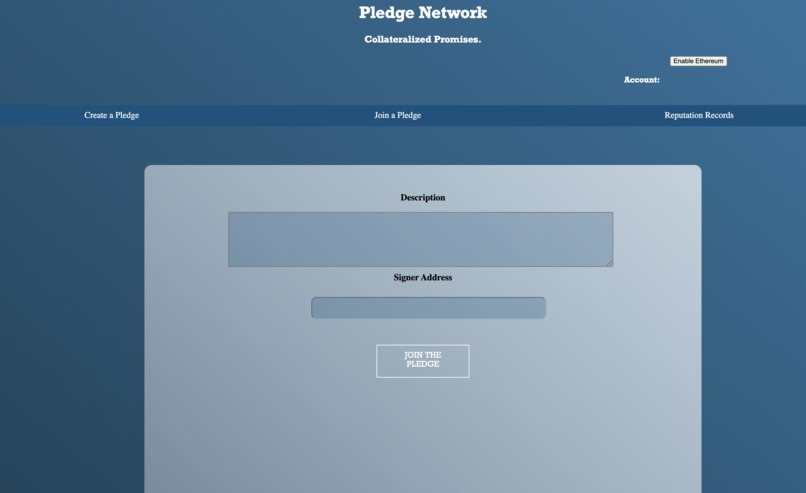 pledge.network – screenshot 2