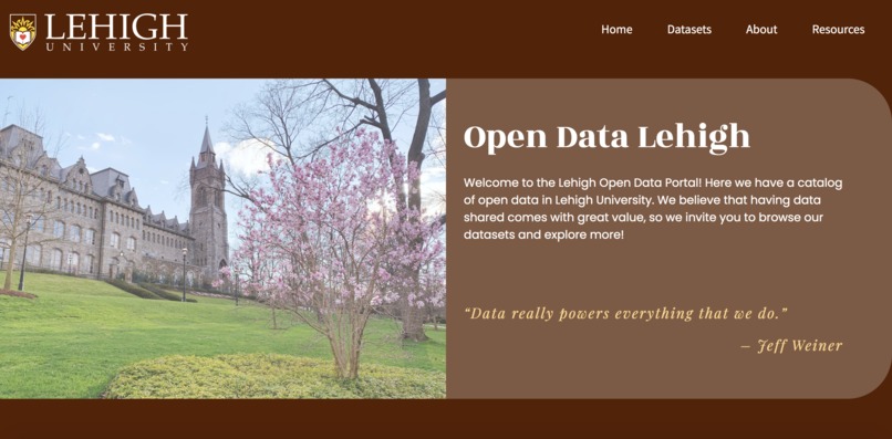 SODP Lehigh Data Portal [Track 3] – screenshot 1