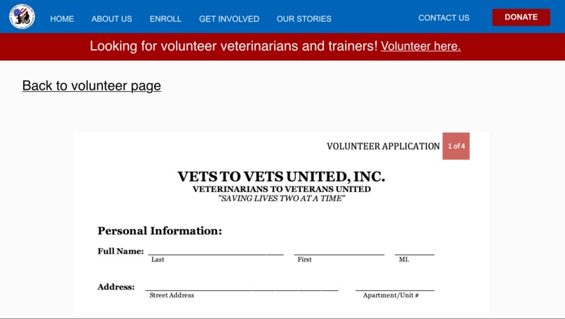 Vets to Vets United - Making Connections – screenshot 4