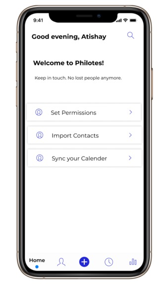 Philotes : A personal CRM – screenshot 1
