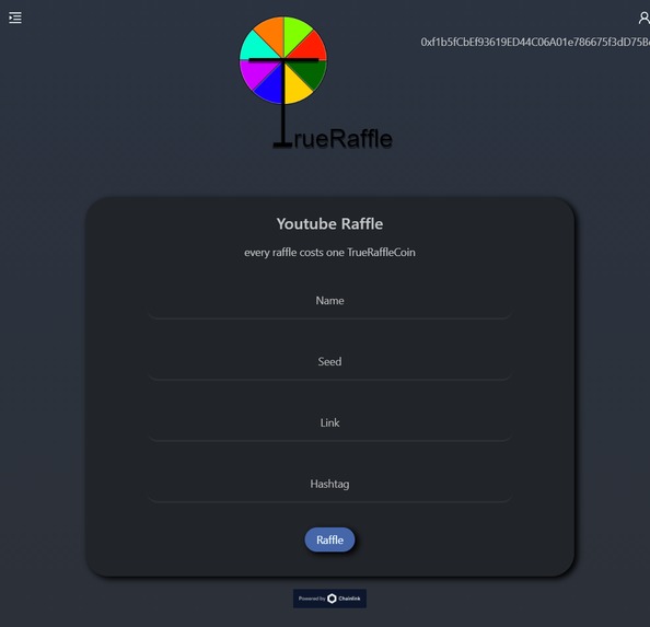 TrueRaffle – screenshot 1