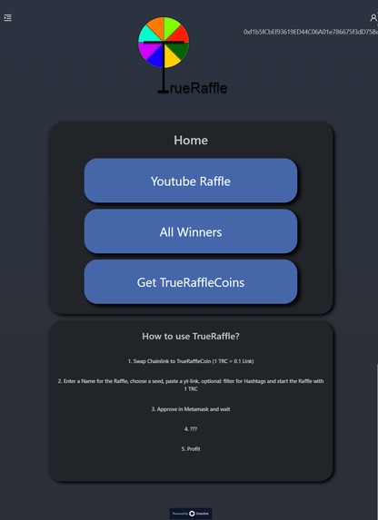 TrueRaffle – screenshot 2