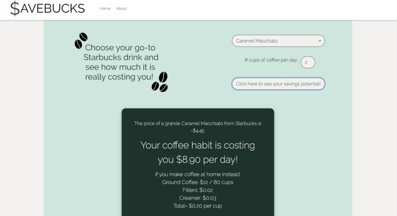 $aveBucks – screenshot 3