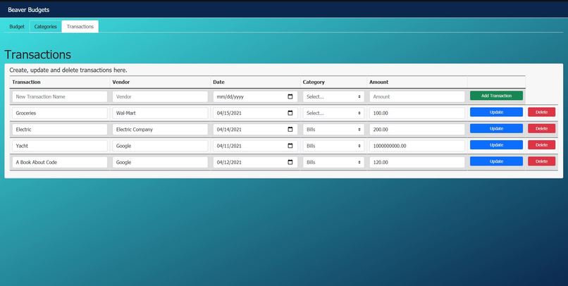Beaver Budgets – screenshot 3