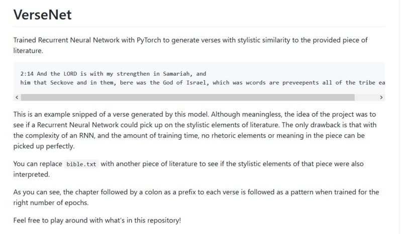 VerseNet – screenshot 1
