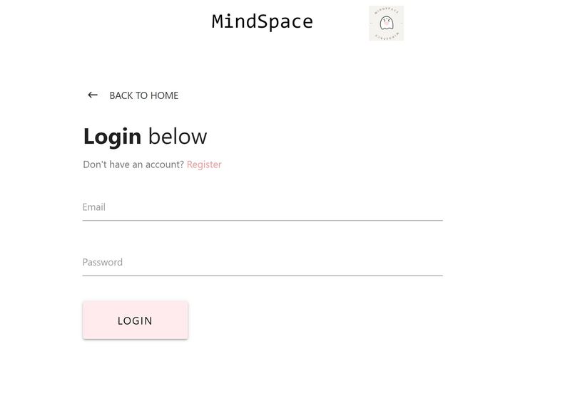 MindSpace Web Application – screenshot 3