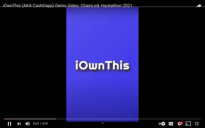 iOwnThis (AKA Cash Dapp) – screenshot 5