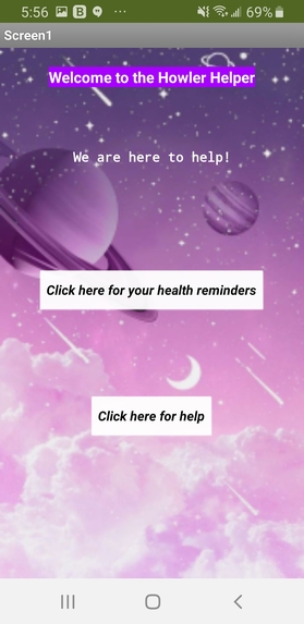 WolfHacks Project: The Howler Helper – screenshot 1