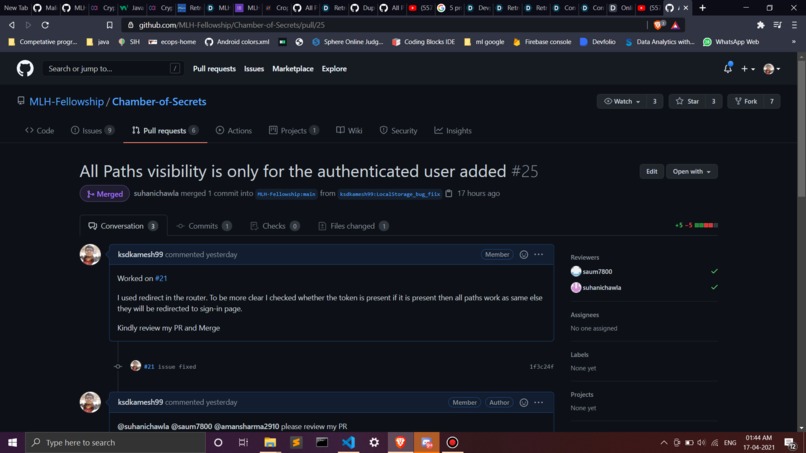 Contributions to COS,CryptoDrive,PR_Visualiser – screenshot 3