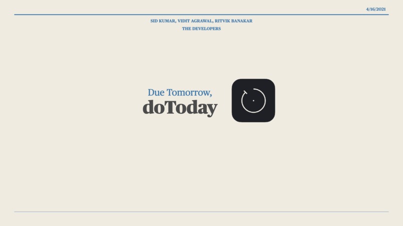 doToday – screenshot 1