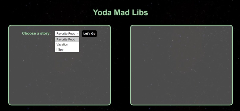 Yoda Mad Libs – screenshot 2