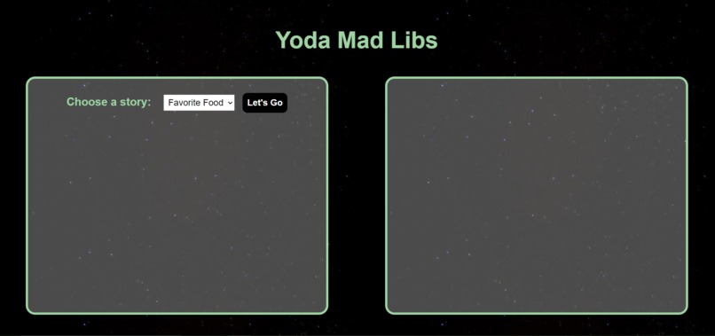 Yoda Mad Libs – screenshot 1