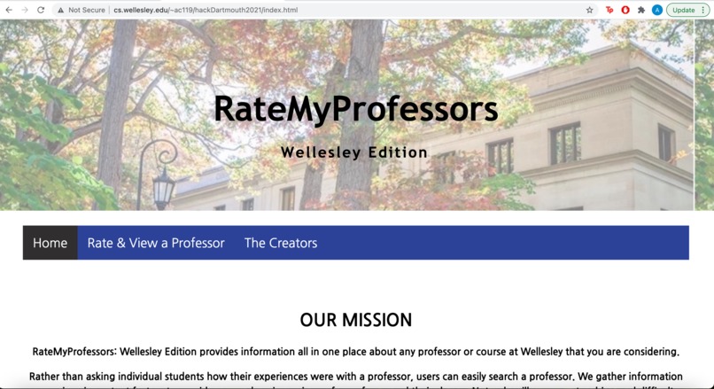 RateMyProfessors: Wellesley Edition – screenshot 1