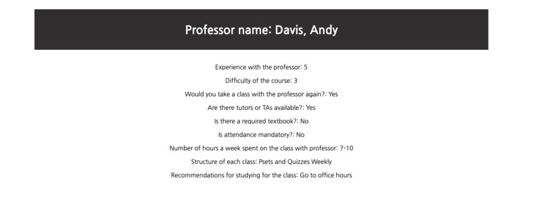 RateMyProfessors: Wellesley Edition – screenshot 3