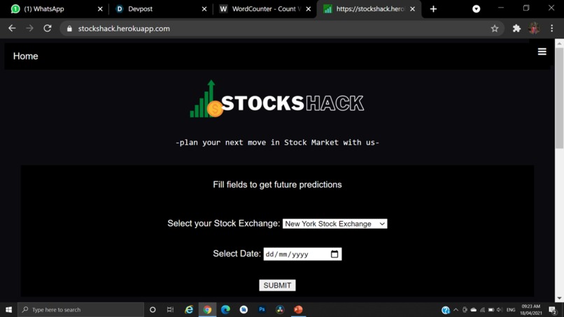 StocksHack – screenshot 1