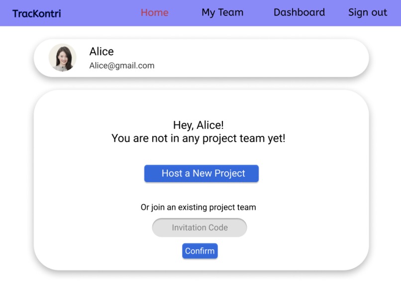 TracKontri – screenshot 2