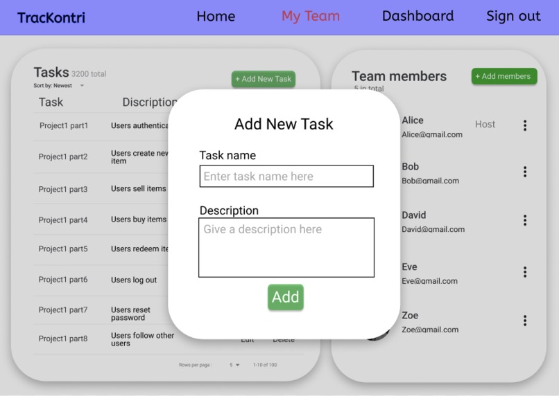 TracKontri – screenshot 5