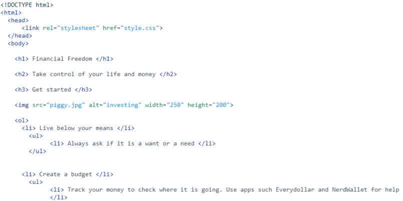 Financial Freedom Website – screenshot 1