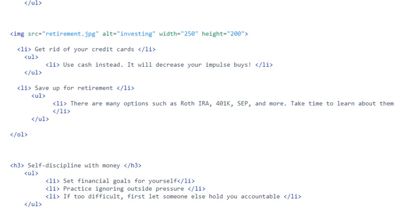Financial Freedom Website – screenshot 3