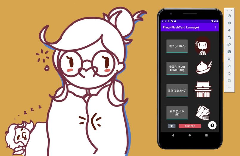 Fling (Flashcard Language Learning) – screenshot 3