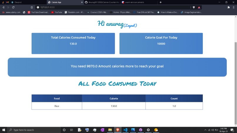 Calorie Counter  – screenshot 7