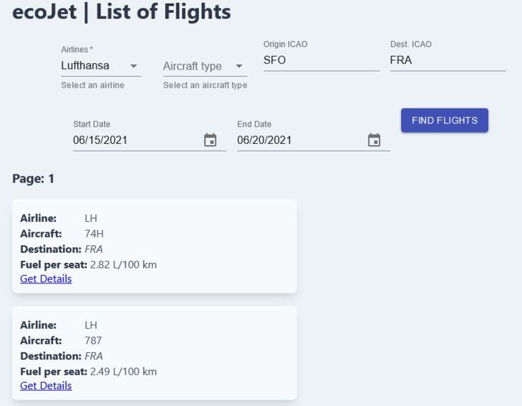 ecoJet – screenshot 3