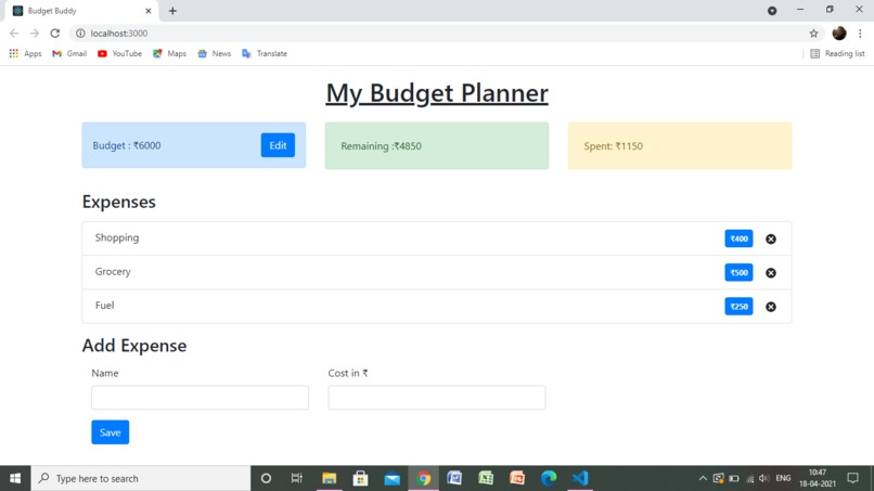 Budget Buddy – screenshot 1