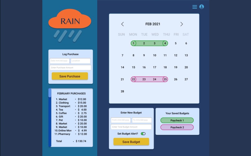 Rain - manage your Expenses – screenshot 4