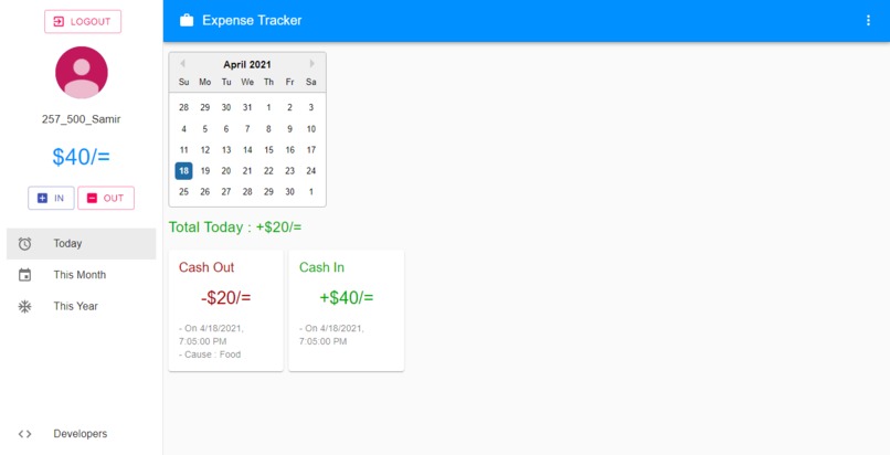 Expense Tracker – screenshot 2