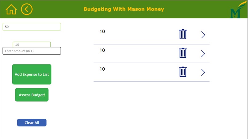 Mason Money Budgeting App – screenshot 2
