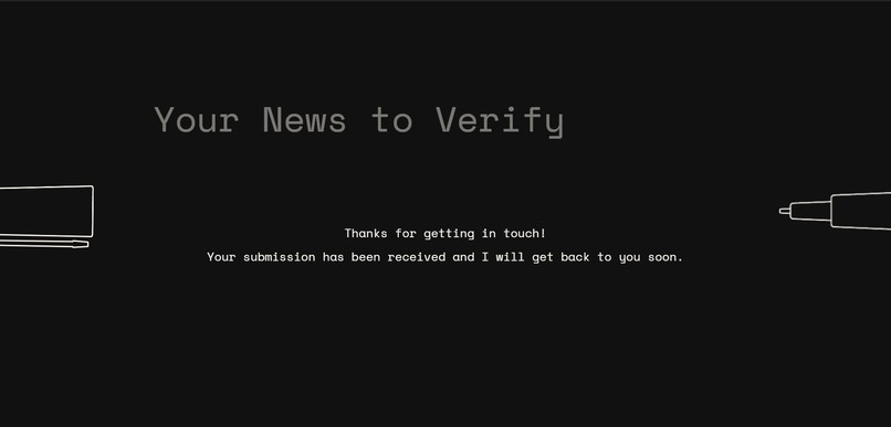 Fake news detection – screenshot 1