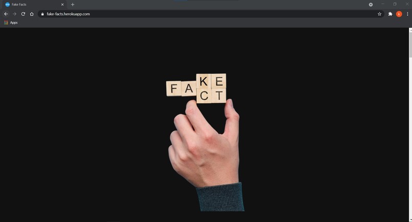 Fake news detection – screenshot 4