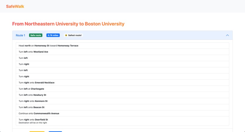 SafeWalk — Boston, MA – screenshot 3