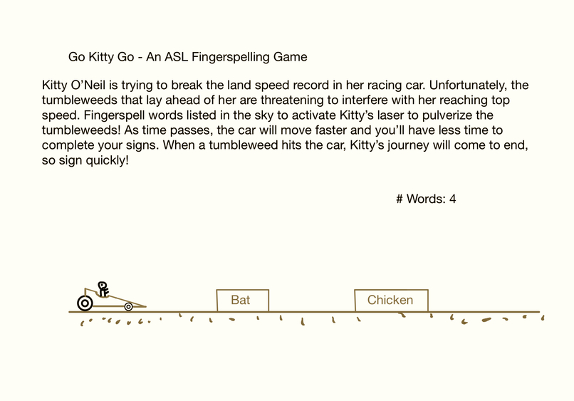 Go Kitty Go! An ASL Fingerspelling Game – screenshot 4