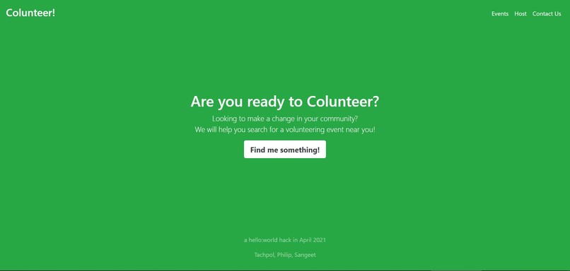 Co-lunteer – screenshot 1