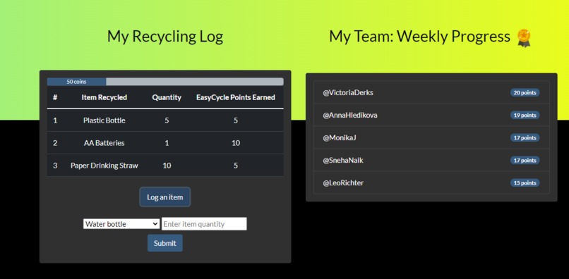 Athena Hack 2021 - EasyCycle – screenshot 3