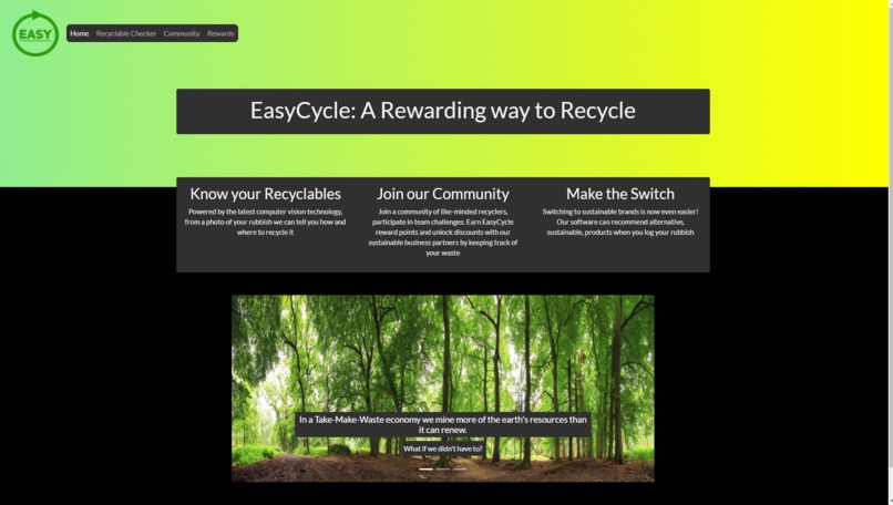 Athena Hack 2021 - EasyCycle – screenshot 1