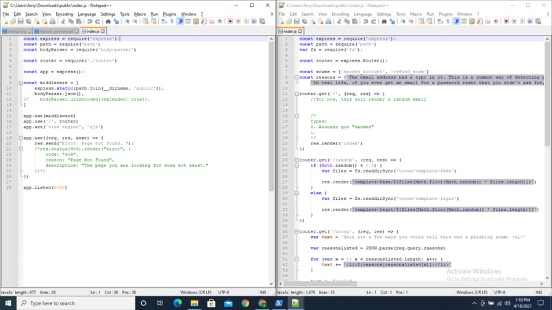 Phishing Trainer – screenshot 1