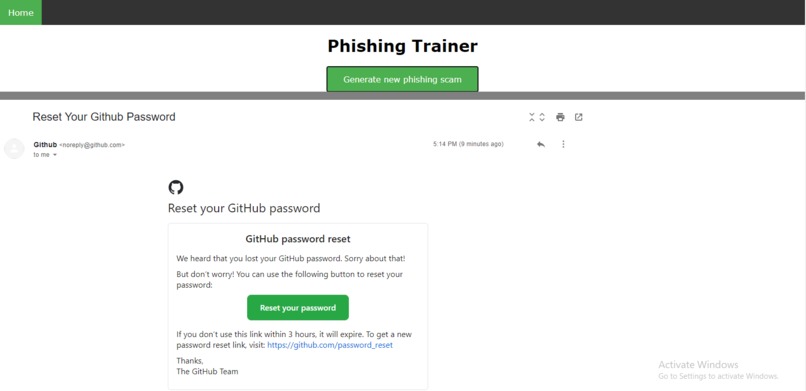 Phishing Trainer – screenshot 2