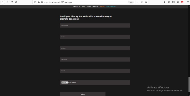 CharityAF – screenshot 2