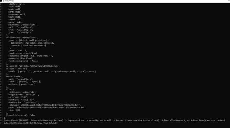 BlockChain based Virtual files transfer – screenshot 1