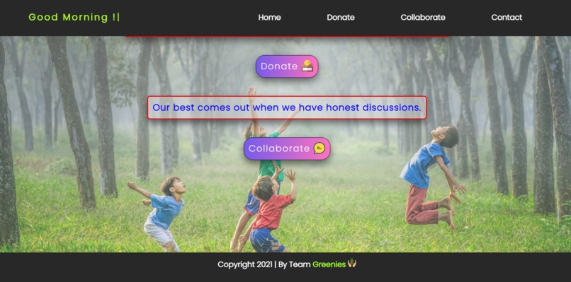 Website to Environment Conservation – screenshot 2