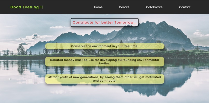 Website to Environment Conservation – screenshot 1